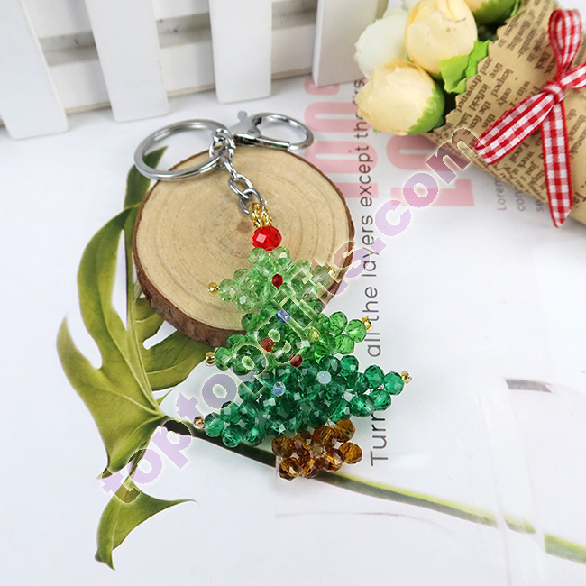 beaded Christams tree charms