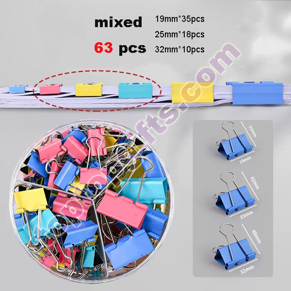 mixed binder clips